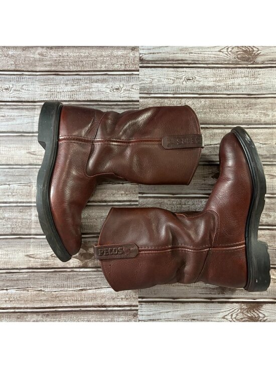 Red Wing Pecos 1132 Supersole Leather Motorcycle Boots Sz 8.5 D color burgundy main image 4